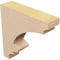 Ekena Millwork 3"W x 12"D x 12"H Thin Diane Rough Cedar Woodgrain TimberThane Corbel, Primed Tan CORUR03X12X12DIARCPR - alternate 5